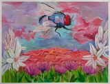The Fly by Geraldine Lim contemporary artwork painting works on paper