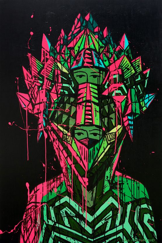 Like a Forest So It Becomes Dynamic by Eko Nugroho contemporary artwork Painting