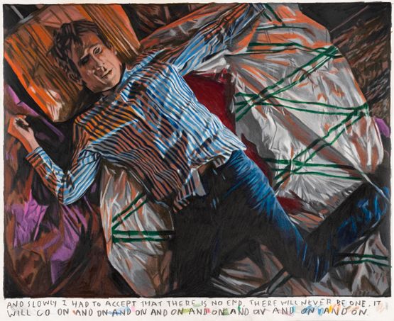 And slowly I had to accept that there is no end. by Rinus Van De Velde contemporary artwork Painting