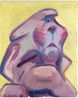 Selbstportrait als Einaugige Self Portrait as One Eyed by Maria Lassnig contemporary artwork Painting