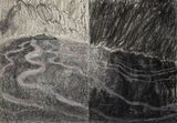 Ikaria large by Zhang Meng contemporary artwork drawing works on paper