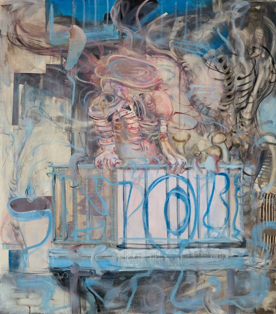 Ground Floor by Adrian Ghenie contemporary artwork Painting