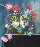 After Jean-Michael Picart Still life of flowers in a vase by Frans Smit contemporary artwork painting