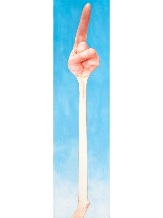 Long Pontiff by Robert Feintuch contemporary artwork Painting