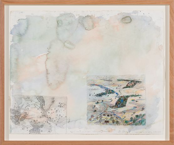 A natural history of slow water Bibbaringa 6 by John Wolseley contemporary artwork Painting