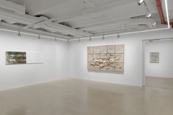 Contemporary art exhibition Erik Lindman Augustus Thompson Slabs and Boards at Almine Rech New York Tribeca United States