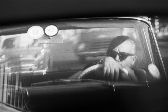 While in traffic Homage to Frederico Fellini. Johannesburg 1967 by David Goldblatt contemporary artwork Photography