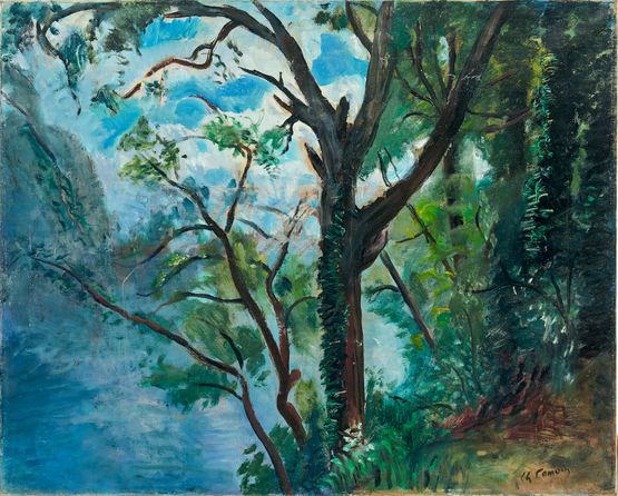 Dans les Bois au bord du Gard by Charles Camoin contemporary artwork Painting