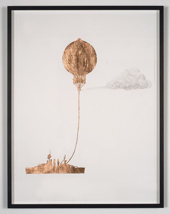 Tethered Marine Balloon Particle Injector by Caroline Rothwell contemporary artwork Works on Paper