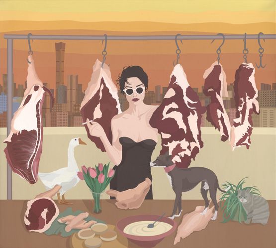 Feast No.5 by Shi Yanliang contemporary artwork Painting