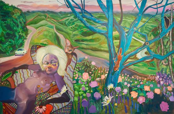 Pleasure garden by Ndidi Emefiele contemporary artwork Painting