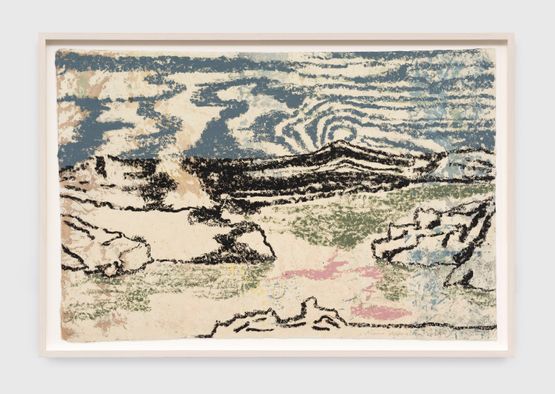 Hills 1 by Mamma Andersson contemporary artwork Works on Paper