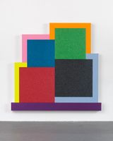 The Smashing Machine by Peter Halley contemporary artwork painting