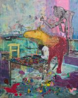 Studio pollock by Markus Oehlen contemporary artwork painting