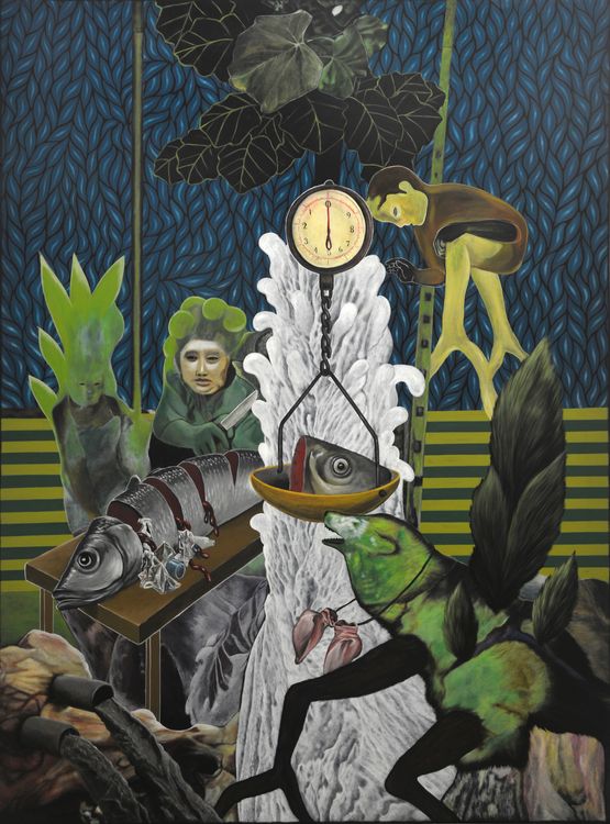 Big Catch by Rodel Tapaya contemporary artwork Painting