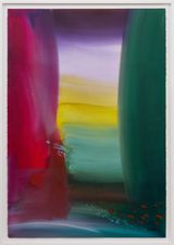ALQA Inbetween Red and Green by Ptolemy Mann contemporary artwork works on paper