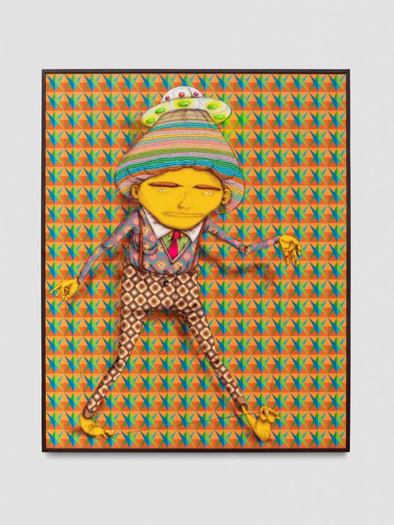 A Linha do Tempo by Osgemeos contemporary artwork Painting