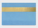 Blu e oro paesaggio by Ettore Spalletti contemporary artwork Painting