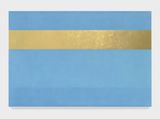 Blu e oro paesaggio by Ettore Spalletti contemporary artwork painting