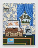 Sapphic Film Fest by Anne Buckwalter contemporary artwork painting
