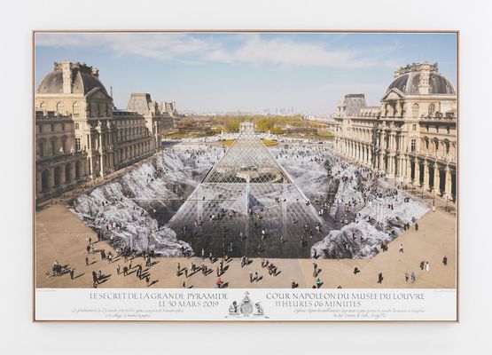 JR au Louvre et le Secret de la Grande Pyramide 30 Mars 2019 11H06  Pyramide architecte I. M. Pei musee du Louvre Paris France by JR contemporary artwork Photography