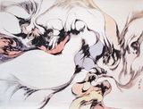 Floating Clouds by Hung Hsien contemporary artwork drawing