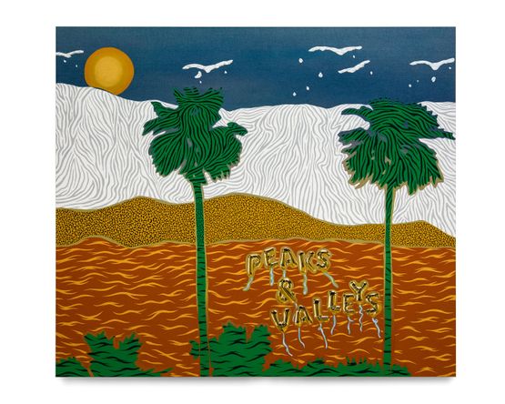 Peaks and Valleys by Joel Mesler contemporary artwork Painting