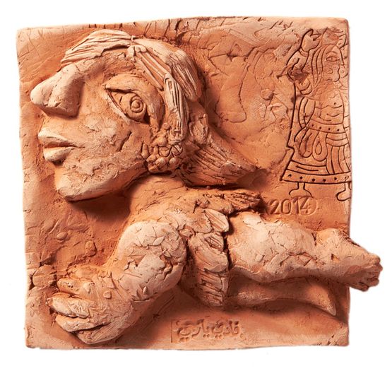 Relief by Fadi Yazigi contemporary artwork Sculpture