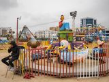 Bacem Smoking at a Port of Sfax Carnival Tunisia by Lucas Foglia contemporary artwork print