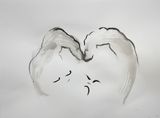 2 complices by Annette Messager contemporary artwork painting