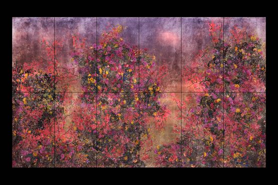 Continuous Life and Death at the Now of Eternity II by teamLab contemporary artwork Print