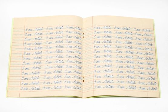 I am Artist Exercise Book by Kwan Sheung Chi contemporary artwork Works on Paper