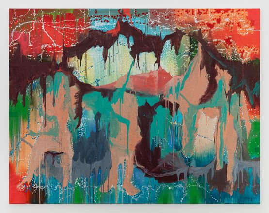 The Group Dissolves by Jon Cattapan contemporary artwork Painting