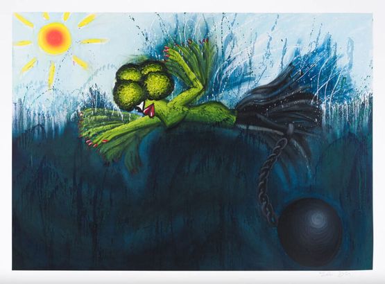The Swimmer by Hein Koh contemporary artwork Painting