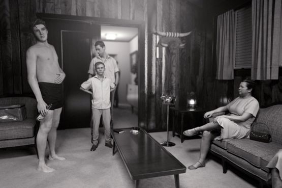 KING after Alfred Wertheimers 1956picture of a young man named Elvis Presley by David Claerbout contemporary artwork Moving Image