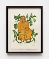 Comigo ninguem pode da serie Senhora das Plantas by Rosana Paulino contemporary artwork works on paper