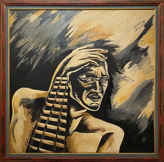 Gedung Bikin Pusing belum pasti by Semsar Siahaan contemporary artwork Painting