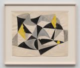 Circus Black  Yellow by William Turnbull contemporary artwork works on paper