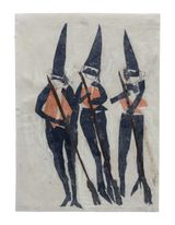 Karneval serisi 6 by Azade Koker contemporary artwork mixed media works on paper