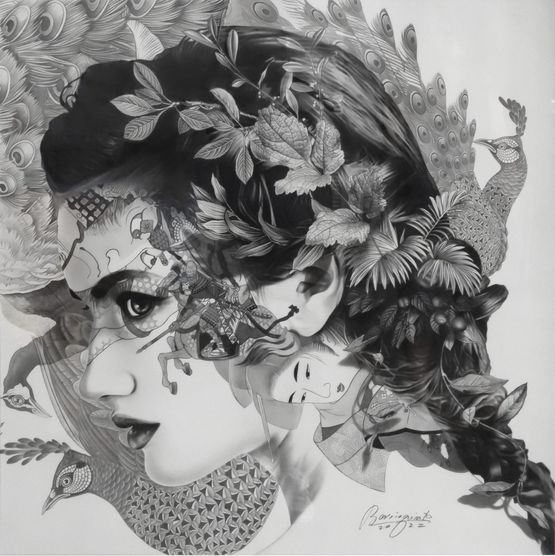 Invincible Study by Andres Barrioquinto contemporary artwork Works on Paper
