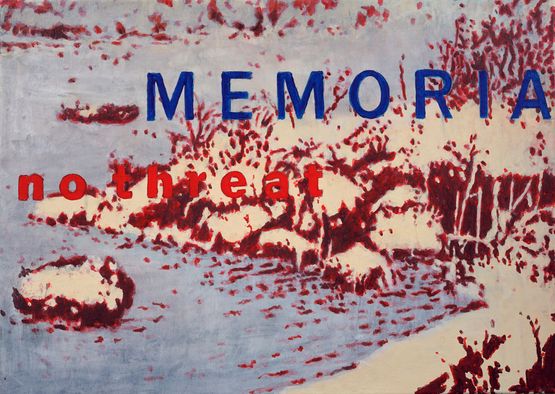 Memoria No Threat by Heribert Ottersbach contemporary artwork Painting