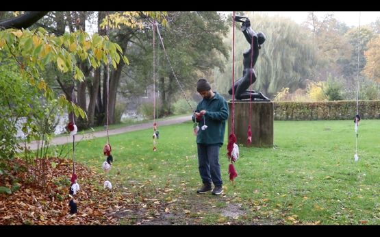 Yagmuru dugumlemek  Knotting the rain by Esref Yldrm contemporary artwork Moving Image