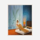 Tiger Mood by Corinne Von Lebusa contemporary artwork mixed media