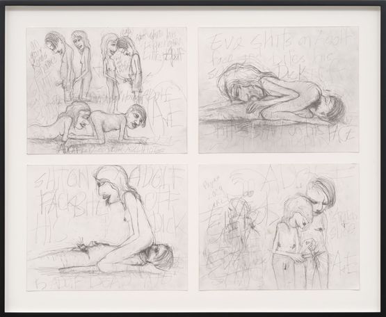 AE Shit on Adolf Cabo Drawings by Paul McCarthy contemporary artwork Works on Paper