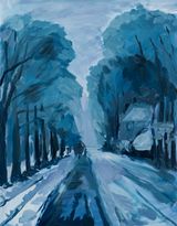 Reconnaissance - a country house in Polish countryside by Karen Kilimnik contemporary artwork painting