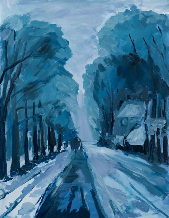 Reconnaissance - a country house in Polish countryside by Karen Kilimnik contemporary artwork Painting