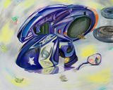 Heartbroken Motorbike 1 1 by Yan Xinyue contemporary artwork painting