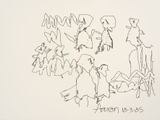 AARON at Tsukuba 6 by Harold Cohen contemporary artwork drawing