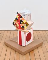 Blue Mountain Heavy Pile of Dust by Pam Lins contemporary artwork mixed media painting works on paper