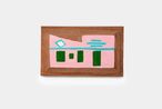 Casa na Travessa Nova da Estacao Lobato da serie Platibandas do Suburbio Ferroviario de Salvador House at Nova da Estacao Lobato from the Platibandas of Salvadors Railway Suburbs series by Ze Di Cabeca contemporary artwork Painting